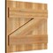 Ekena Millwork Joined Board-n-Batten Shutters w/Z-Bar, Rough Sawn Western Red Cedar, 21 1/2W x 18H, PR RBJ06Z21X018RWR - alternate 2